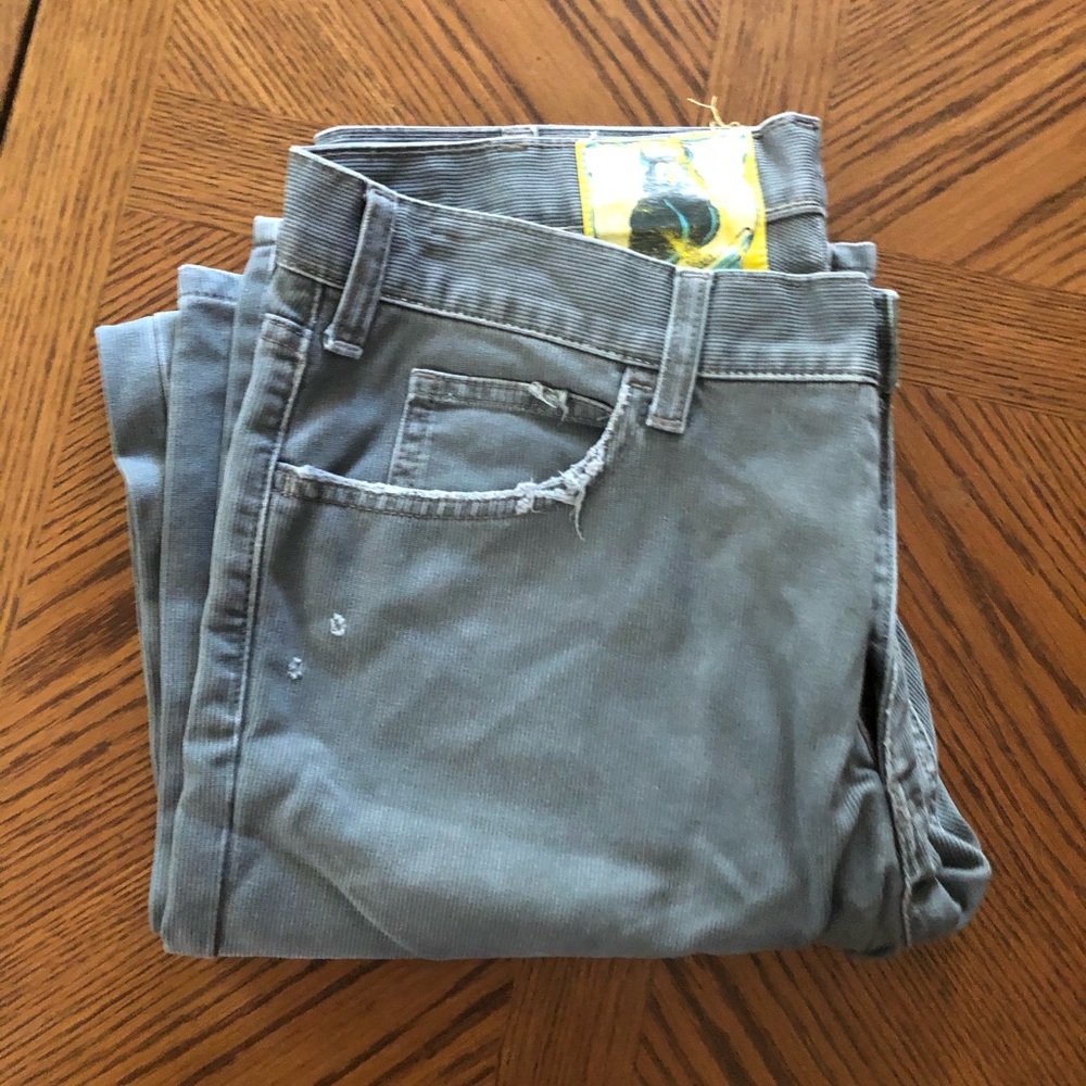 HOLLISTER Boot-Cut Gray Corduroys